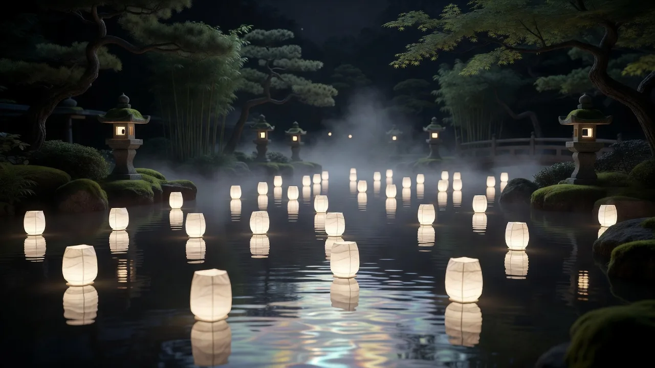 Floating Paper Lanterns